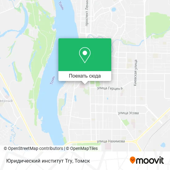 Карта Юридический институт Тгу