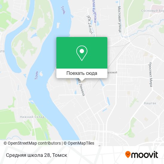 Карта Средняя школа 28
