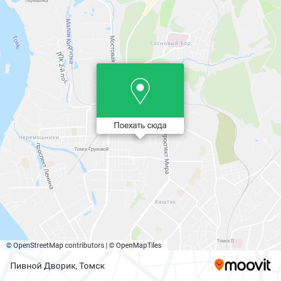 Карта Пивной Дворик