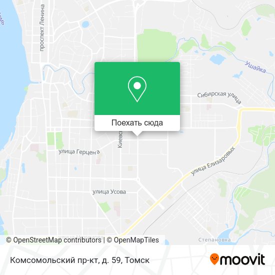 Карта Комсомольский пр-кт, д. 59