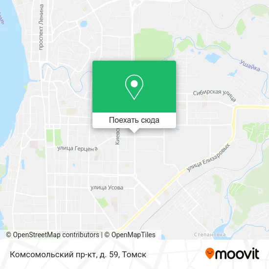 Карта Комсомольский пр-кт, д. 59