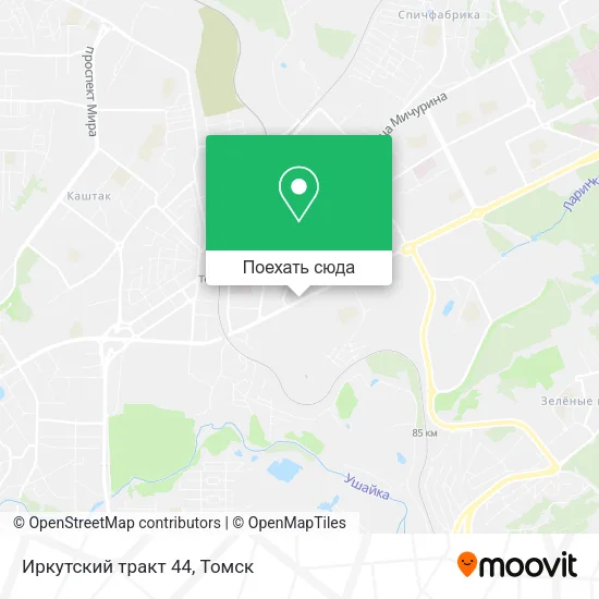 Карта Иркутский тракт 44
