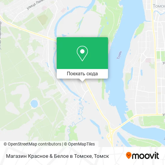 Карта Магазин Красное & Белое в Томске