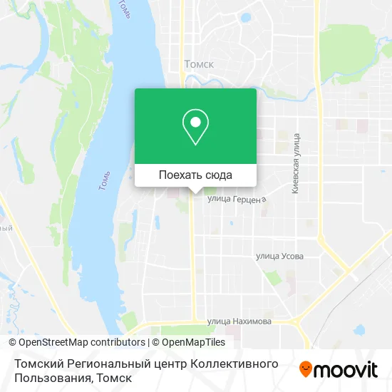 Карта Томский Региональный центр Коллективного Пользования