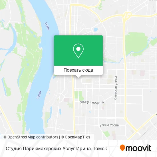 Карта Студия Парикмахерских Услуг Ирина