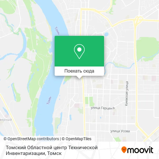 Карта Томский Областной центр Технической Инвентаризации
