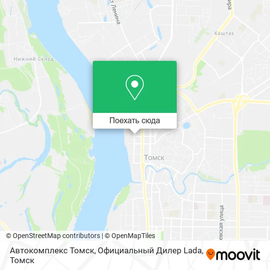 Карта Автокомплекс Томск, Официальный Дилер Ladа