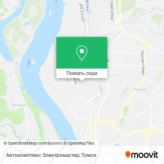 Карта Автокомплекс Электромастер