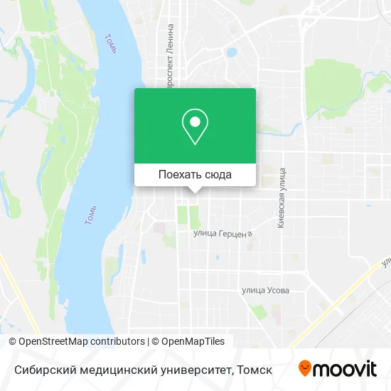 Карта Сибирский медицинский университет