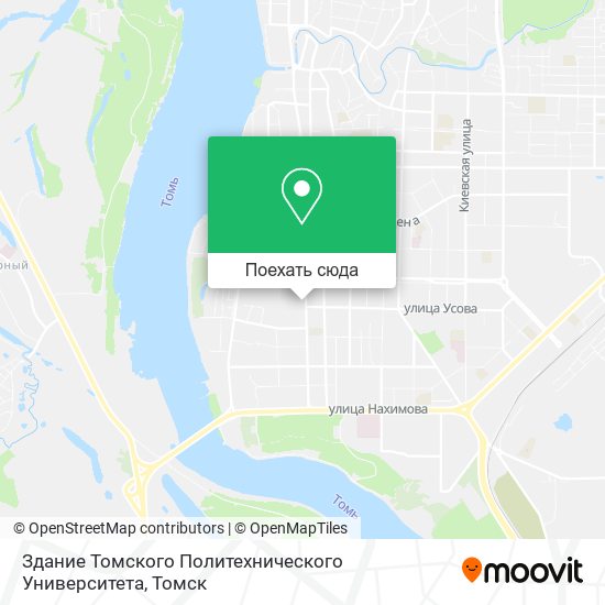 Карта Здание Томского Политехнического Университета