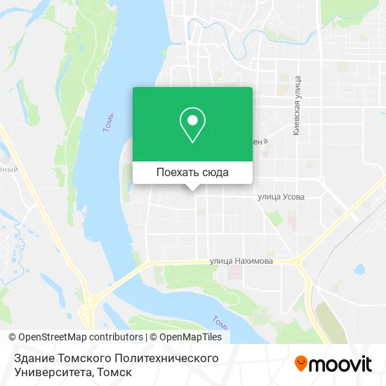 Карта Здание Томского Политехнического Университета