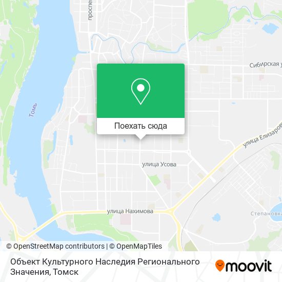 Карта Объект Культурного Наследия Регионального Значения