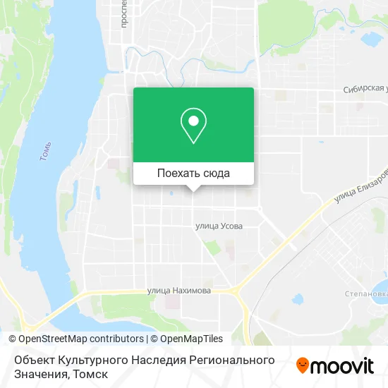 Карта Объект Культурного Наследия Регионального Значения