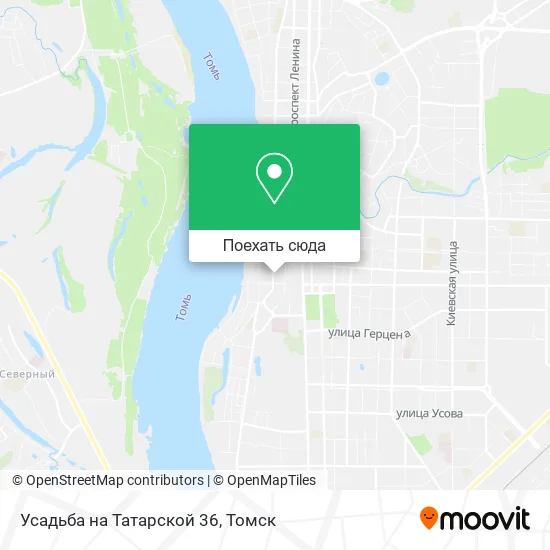Карта Усадьба на Татарской 36