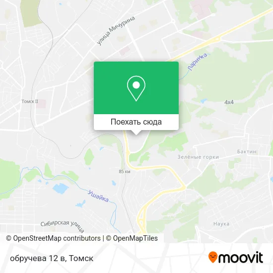 Карта обручева 12 в
