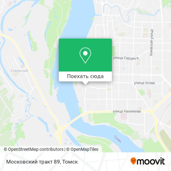 Карта Московский тракт 89