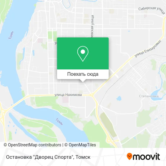 Карта Остановка "Дворец Спорта"