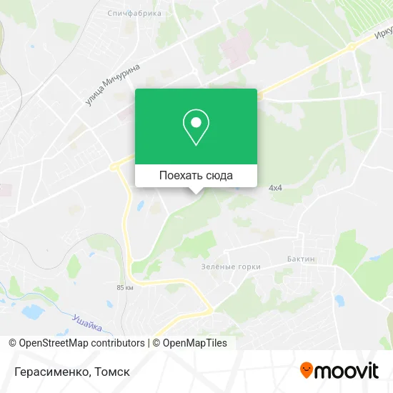 Карта Герасименко