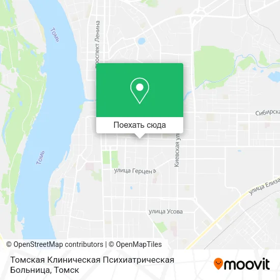 Карта Томская Клиническая Психиатрическая Больница