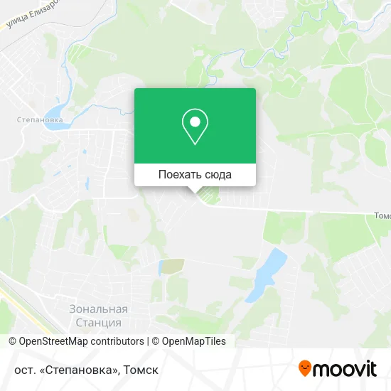 Карта ост. «Степановка»