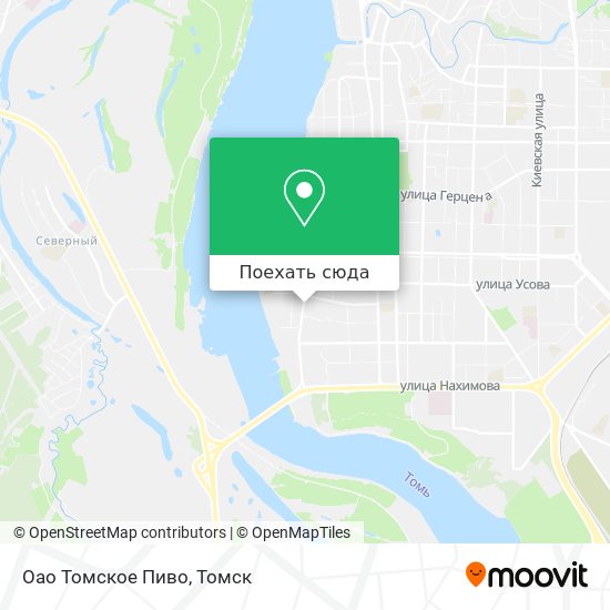 Карта Оао Томское Пиво