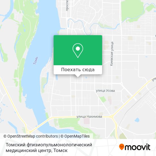 Карта Томский фтизиопульмонологический медицинский центр