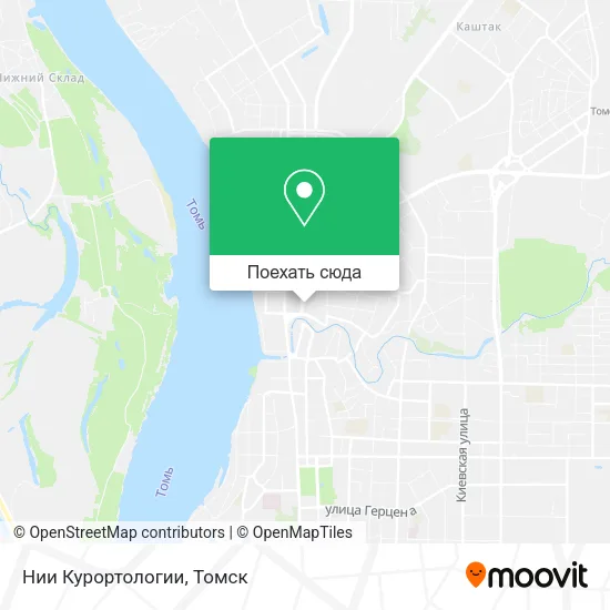 Карта Нии Курортологии