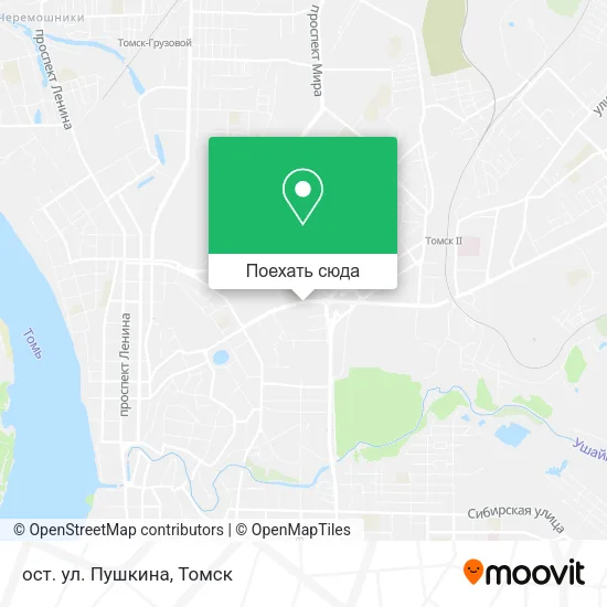 Карта ост. ул. Пушкина