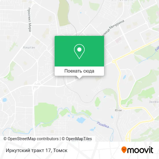 Карта Иркутский тракт 17