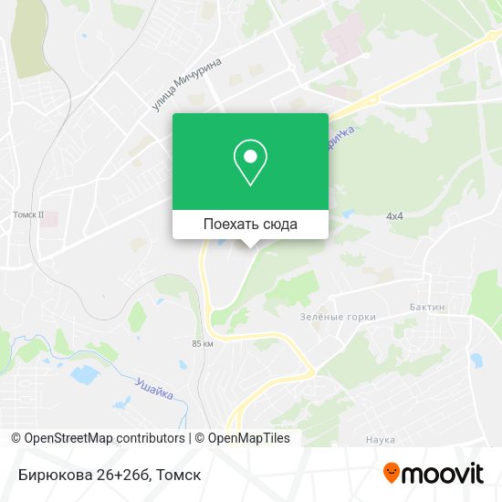 Карта Бирюкова 26+26б