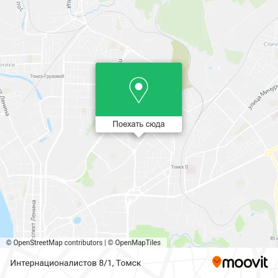 Карта Интернационалистов 8/1