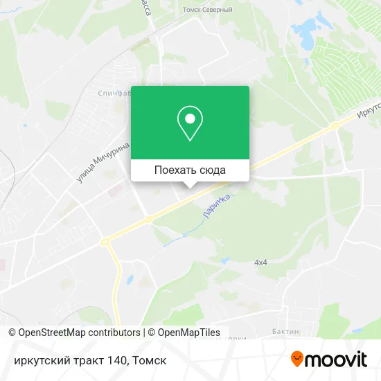 Карта иркутский тракт 140