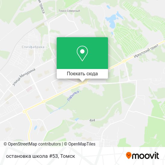 Карта остановка школа #53