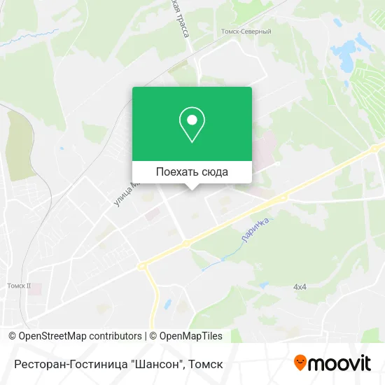 Карта Ресторан-Гостиница "Шансон"