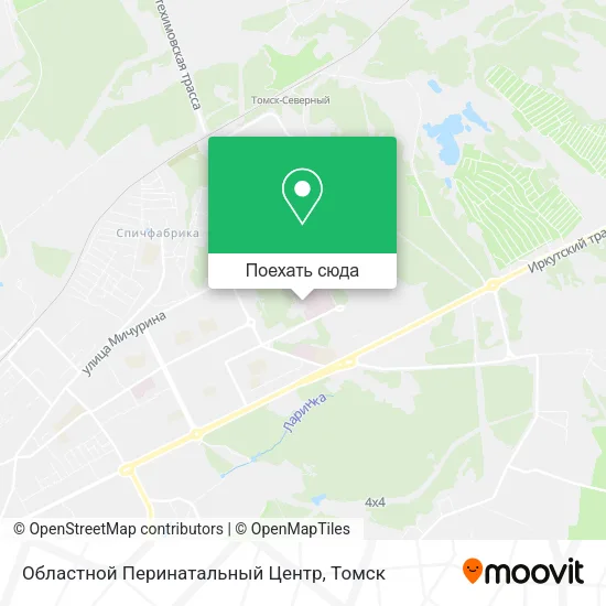 Карта Областной Перинатальный Центр