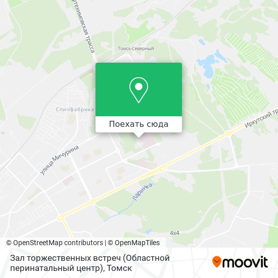 Карта Зал торжественных встреч (Областной перинатальный центр)