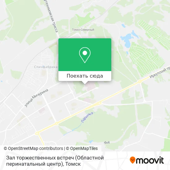 Карта Зал торжественных встреч (Областной перинатальный центр)