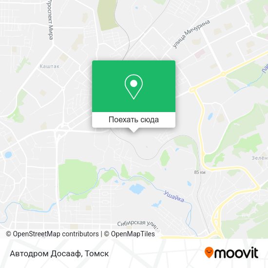 Карта Автодром Досааф