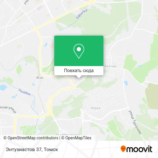 Карта Энтузиастов 37