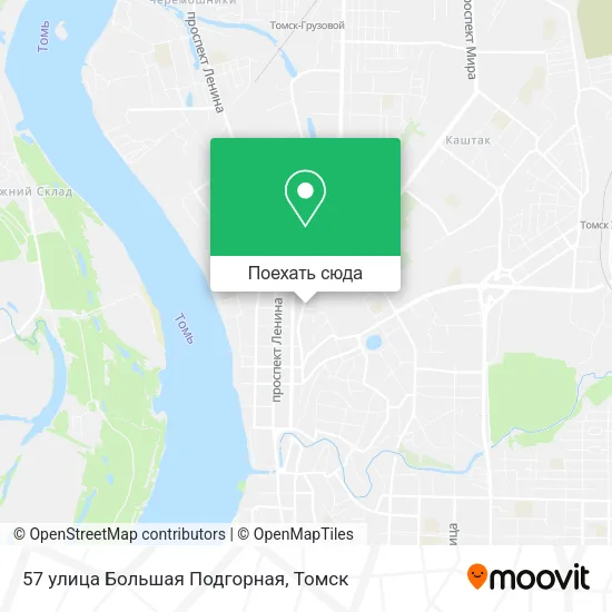 Карта 57 улица Большая Подгорная