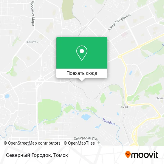 Карта Северный Городок