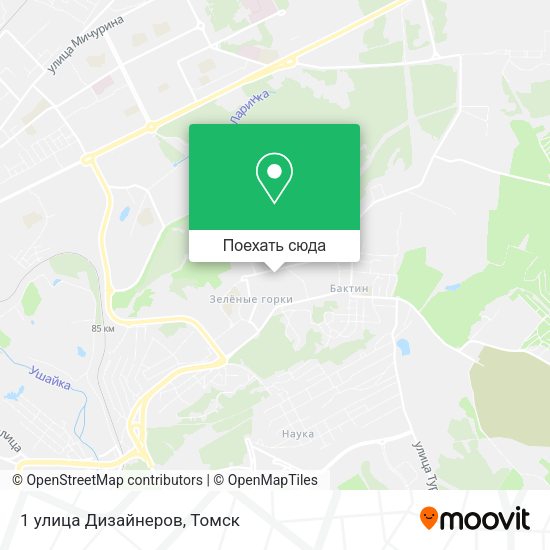 Карта 1 улица Дизайнеров