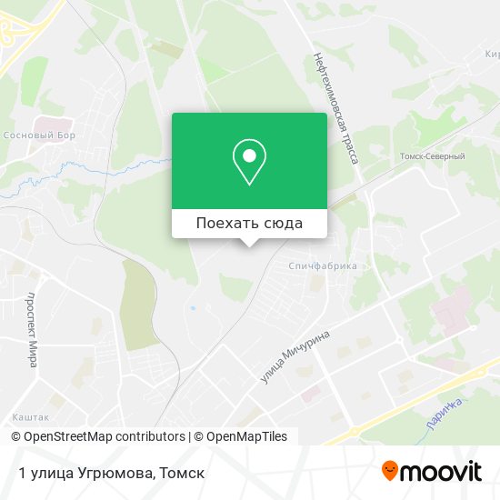 Карта 1 улица Угрюмова