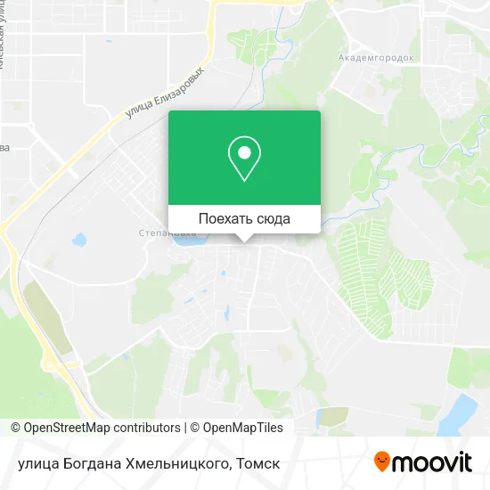 Карта улица Богдана Хмельницкого