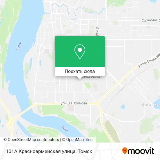 Карта 101А Красноармейская улица