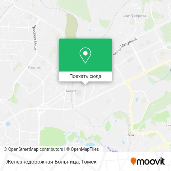 Карта Железнодорожная Больница