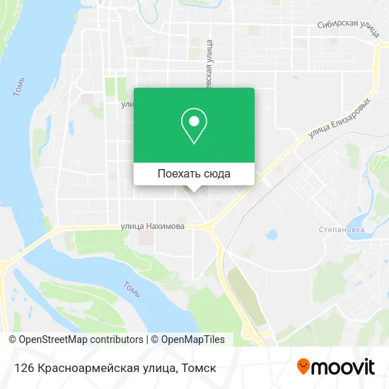 Карта 126 Красноармейская улица