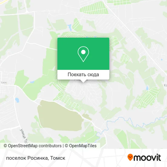 Карта поселок Росинка