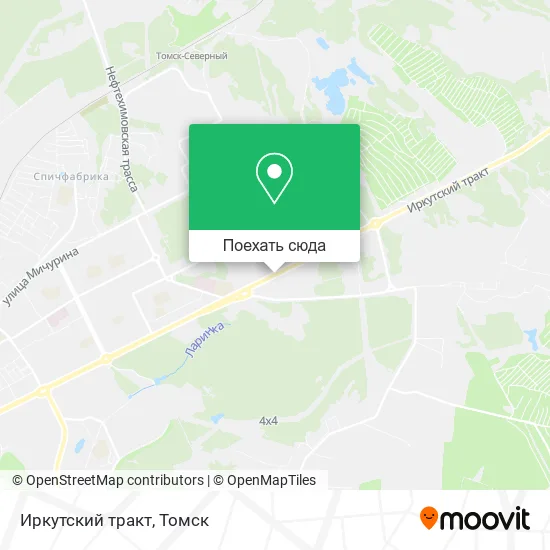 Карта Иркутский тракт