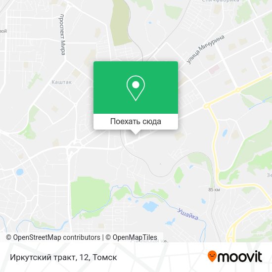Карта Иркутский тракт, 12